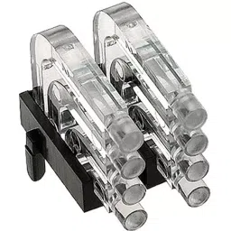 MENTOR PCB Mounted 8-Way Right Angle LED Light Pipe Quad-Level-Row Clear Dome Lens, 1296.1024 (Pack of 50 Pcs)-picture-27