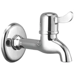 Cliquin Oliver Series Wall Mount Brass Long Body Bib Cock with Wall Flange in Chrome Finish-image-98