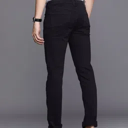 Louis Philippe Jeans Men Black Slim Fit Low-Rise Stretchable Casual Jeans image 3