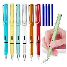 SUPER TOY 2 Pc Fountain Pen for Students with 4 Ink Cartridge Refills.-image-35