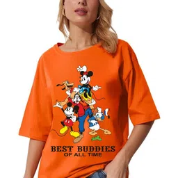 RAYACLOSET Women Printed T-shirt-image-66