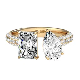 THE JEWEL HOUSE Women 14 Kt Gold Lab Grown 3.36 CT Diamond Ring 2.8 gm-picture-32
