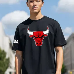 SZN Men Chicago Bulls Printed T-shirt-picture-30
