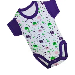 Amacart Unisex Kids Purple Animal Printed Dungarees-picture-13