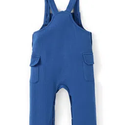 babyhug disney Babyhug DisneySingle Jersey Knit Dungarees & Half Sleeve Tee with Lion King Graphics -Navy & Yellow image 5