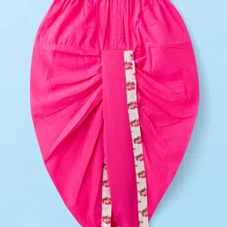 Babyhug Cambric Woven Full Sleeves Kurta Dhoti Set Floral Print - White image 5