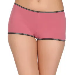 Clovia Blue & Yellow Cotton Printed Boyshorts Panties - Pack Of 5 image 2