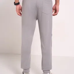 Ajile By Pantaloons Grey Loose Fit Colour Block Joggers image 2
