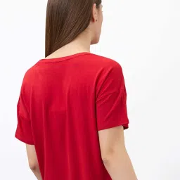 SPYKAR Red Print T-Shirt image 2