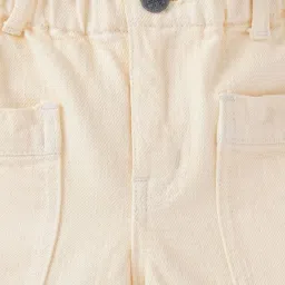 Ed-a-Mamma Kids Yellow Cotton Regular Fit Shorts image 3