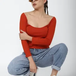 Forever 21 Red Regular Fit Top image 4