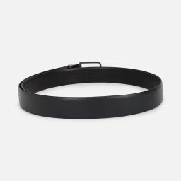 Van Heusen Black Leather Textured Reversible Belt image 2