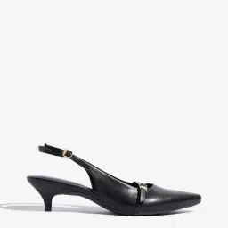 LUNA BLU by Westside Black Slingback Mules image 2