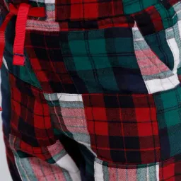 Kate & Oscar Boys Red Cotton Checks Shorts image 5
