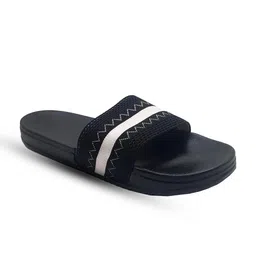 KAPYANSH Men Striped Sliders Flip Flops image 3