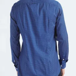 Tommy Hilfiger Anchor Blue & Optic White Print Slim Fit Shirt image 2