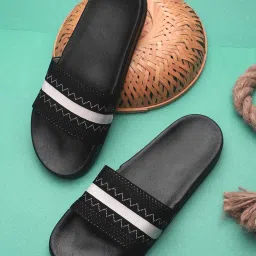 Pampy Angel Men's Black Casual Slides image 1