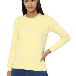 Allen Solly Yellow Printed Sweatshirt-picture-10