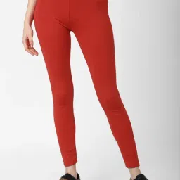 Forever 21 Red Regular Fit Leggings-image-62