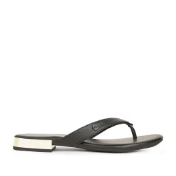 Bata Women's Black Thong Sandals image 2