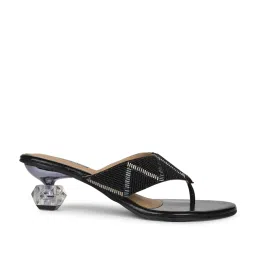 Bata Women's Black Thong Sandals image 2