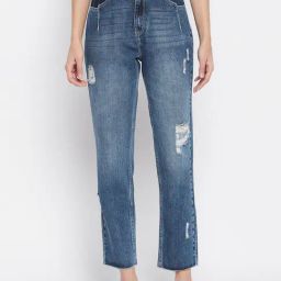 MADAME Navy Mid Rise Jeans-picture-6