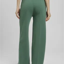 Forever 21 Green Graphic Print Mid Rise Pants image 2
