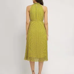 FableStreet Yellow Printed Casual dress image 2