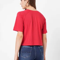 Pepe Jeans Red Printed Crew T-Shirt image 2