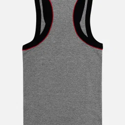 Bodycare Boys Red & Grey Regular Fit Kids Vest - Pack Of 2 image 2