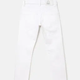United Colors of Benetton Kids White Solid Jeans image 2