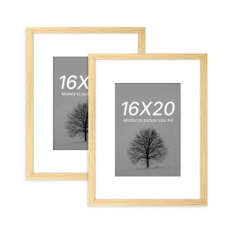 Art Street Synthetic Wood Beige Document Photo Frame (16 x 20 Inch) - Set of 2 image 2