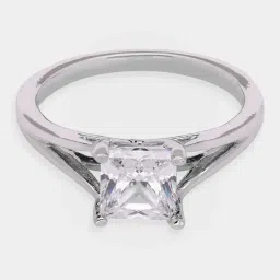 crash.club By CKC Sterling Silver Princess-Cut Cubic Zirconia Ring image 2