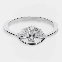 crash.club By CKC Sterling Silver Cubic Zirconia Crown Ring image 2