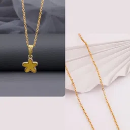 SZN Set Of 2 Gold-Plated Enamelled Minimal Necklace-picture-31