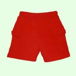 Kiddopanti Multi Boys Cotton Knee Length Basic Knit Cargo Shorts (Pack of 2) image 2