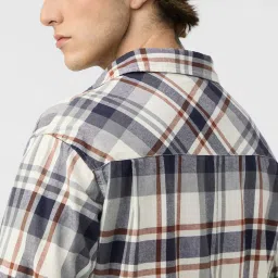 The Souled Store Multicolor Cotton Plaid Casual Shirt image 2