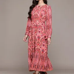 Aarke Ritu Kumar Orange Abstract Dresses image 3