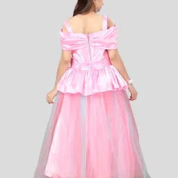 Aarika Kids Pink Flared Fit Gown image 2