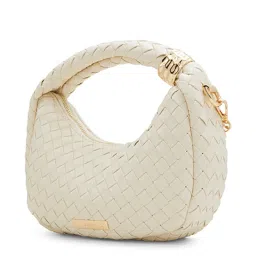 Aldo Venessa Beige Synthetic Textured Hobo Handbag image 2