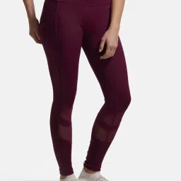 Jockey MW38 Women's Microfiber Performance Leggings with Breathable Mesh and Stay Dry Technology image 2