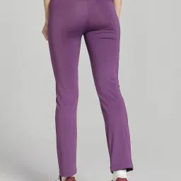 Puma Purple Mid Rise Sports Track Pants image 2