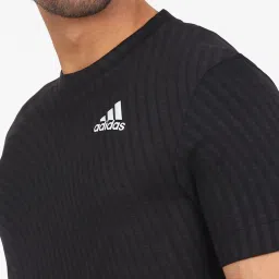 adidas Black Round Neck T-Shirt image 4