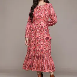 Aarke Ritu Kumar Orange Abstract Dresses image 4