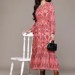 Aarke Ritu Kumar Orange Abstract Dresses-image-82