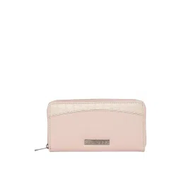 Caprese Dorrita Dull Pink Faux Leather Textured Zip Around Wallet image 2