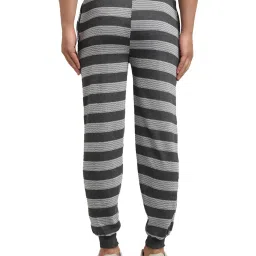 Vimal Jonney Blue & Grey Regular Fit Striped Joggers - Pack of 2 image 2