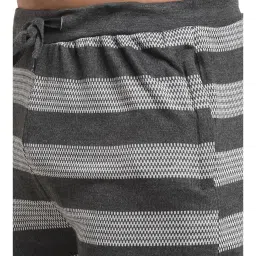 Vimal Jonney Blue & Grey Regular Fit Striped Joggers - Pack of 2 image 4