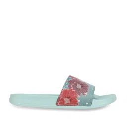 Elle Women's Pista Green Slides image 1