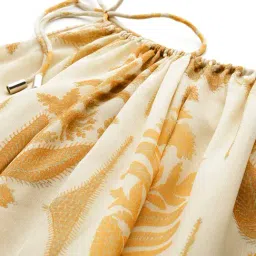 Aarke Ritu Kumar Off White Floral Dresses image 5